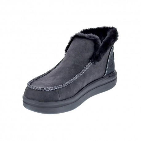 Botines Hey Dude zapatos Mujer modelo Denny Grip Negro 