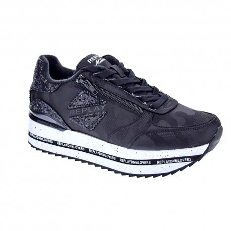 Zapatillas Replay zapatos Mujer modelo New Penny Zoom Negro 