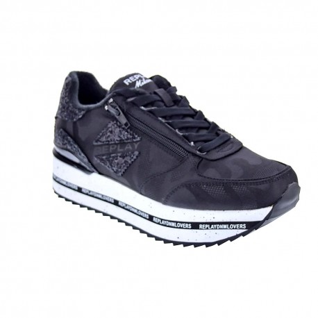 Zapatillas Replay zapatos Mujer modelo New Penny Zoom Negro 