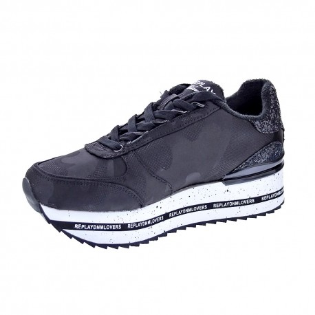 Zapatillas Replay zapatos Mujer modelo New Penny Zoom Negro 