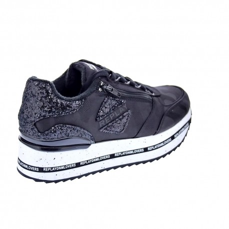 Zapatillas Replay zapatos Mujer modelo New Penny Zoom Negro 