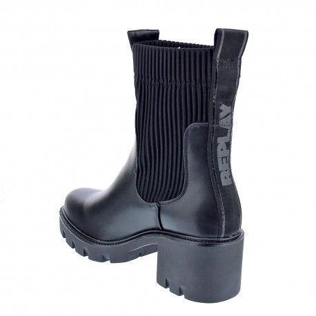 Botines Replay zapatos Mujer modelo Village Chelsea Negro 