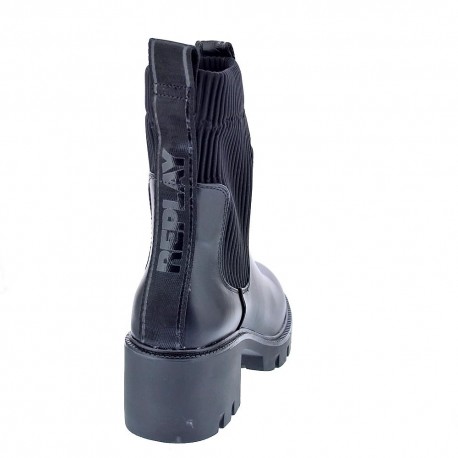 Botines Replay zapatos Mujer modelo Village Chelsea Negro 