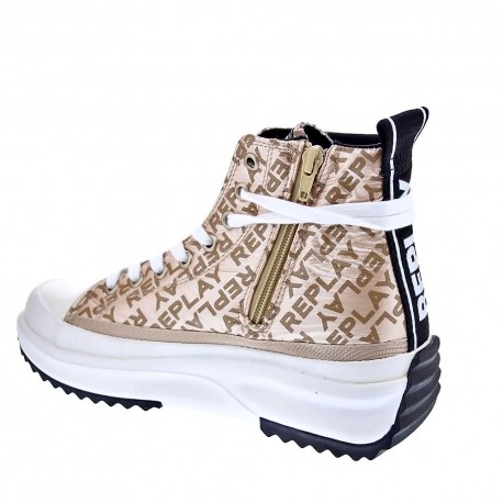 Zapatillas botas Replay zapatos Mujer modelo Aqua Allover Oro 