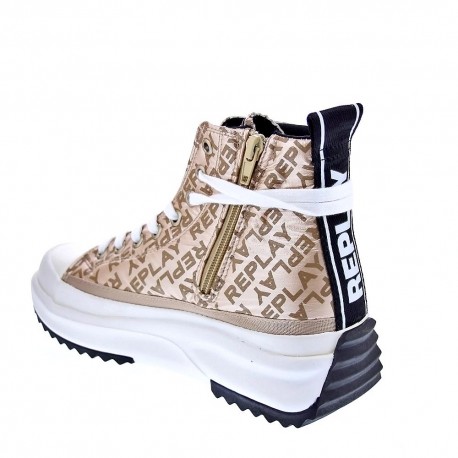 Zapatillas botas Replay zapatos Mujer modelo Aqua Allover Oro 