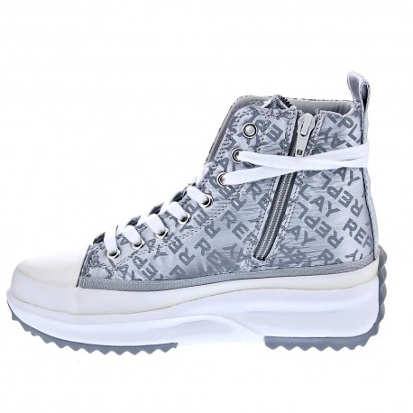 Zapatillas botas Replay zapatos Mujer modelo Aqua Allover Plata 