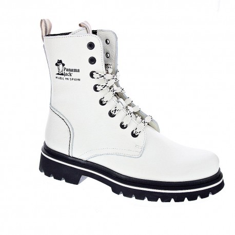 Botines Panama Jack zapatos Mujer modelo Fortune Blanco 