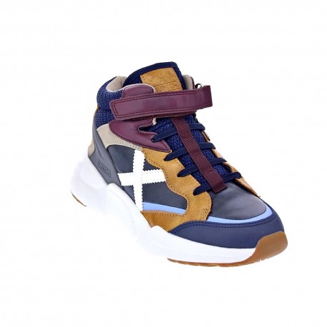 Zapatillas botas Munich zapatos Niño modelo Mini Track Azul 