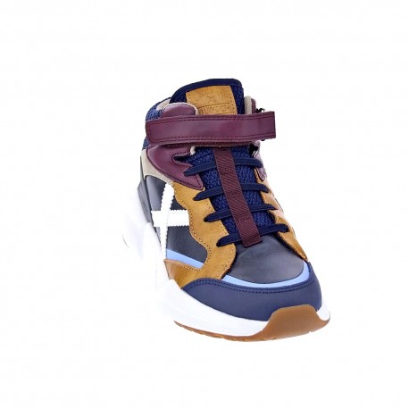 Zapatillas botas Munich zapatos Niño modelo Mini Track Azul 