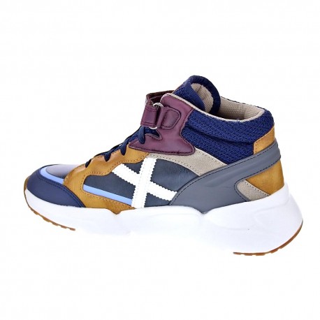 Zapatillas botas Munich zapatos Niño modelo Mini Track Azul 