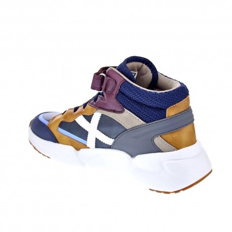 Zapatillas botas Munich zapatos Niño modelo Mini Track Azul 