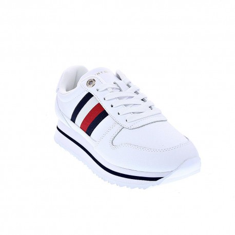 Zapatillas Tommy Hilfiger zapatos Mujer modelo Lifestyle Runner Blanco 