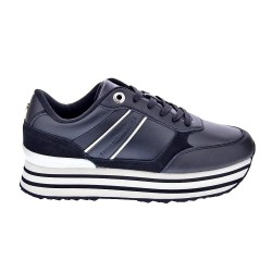 Zapatillas Tommy Hilfiger zapatos Mujer modelo Stripes Trainer Negro  2