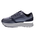 Zapatillas Tommy Hilfiger zapatos Mujer modelo Stripes Trainer Negro 