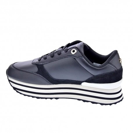 Zapatillas Tommy Hilfiger zapatos Mujer modelo Stripes Trainer Negro 