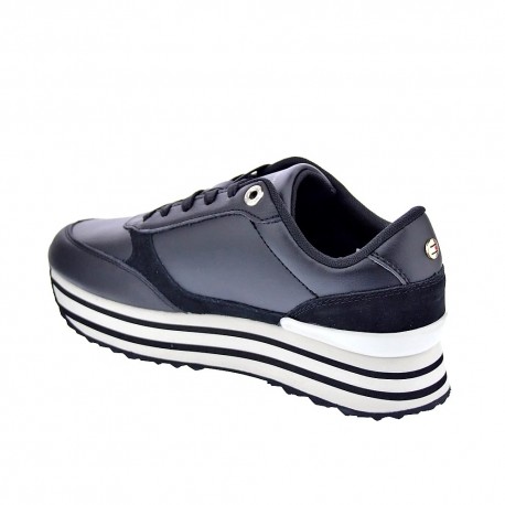 Zapatillas Tommy Hilfiger zapatos Mujer modelo Stripes Trainer Negro 
