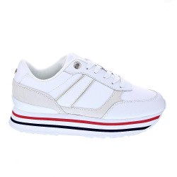 Zapatillas Tommy Hilfiger zapatos Mujer modelo Stripes Trainer Blanco  2
