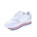 Zapatillas Tommy Hilfiger zapatos Mujer modelo Stripes Trainer Blanco 