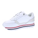 Zapatillas Tommy Hilfiger zapatos Mujer modelo Stripes Trainer Blanco 