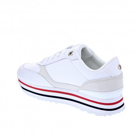Zapatillas Tommy Hilfiger zapatos Mujer modelo Stripes Trainer Blanco 