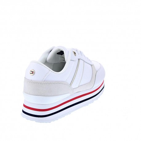 Zapatillas Tommy Hilfiger zapatos Mujer modelo Stripes Trainer Blanco 