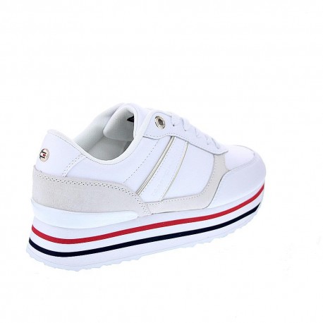 Zapatillas Tommy Hilfiger zapatos Mujer modelo Stripes Trainer Blanco 