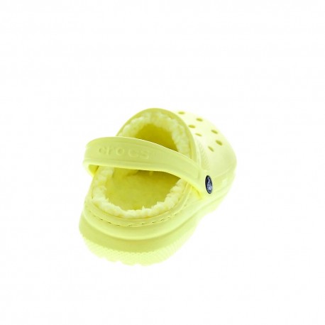 Zuecos Crocs zapatos Mujer modelo Classic Lined Amarillo 