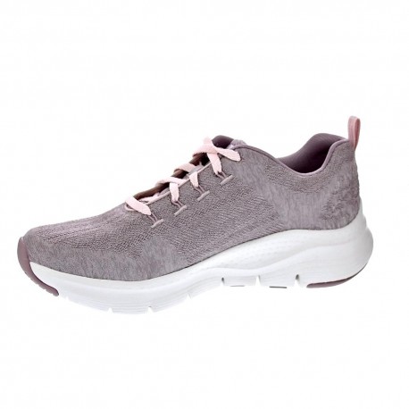 Zapatillas Skechers zapatos Mujer modelo Arch Fit Gris 