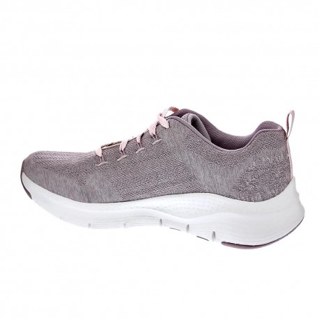 Zapatillas Skechers zapatos Mujer modelo Arch Fit Gris 