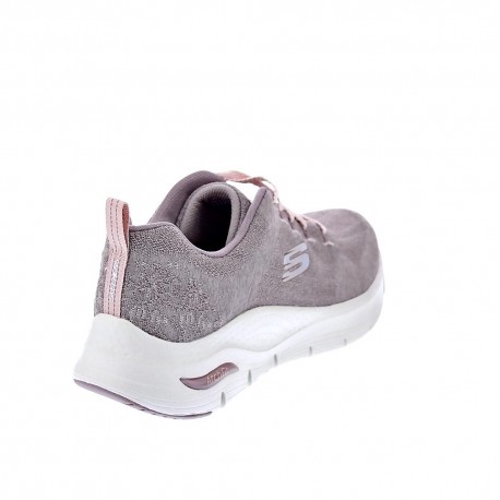 Zapatillas Skechers zapatos Mujer modelo Arch Fit Gris 