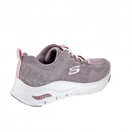 Zapatillas Skechers zapatos Mujer modelo Arch Fit Gris 