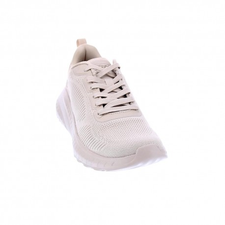 Zapatillas Skechers zapatos Mujer modelo Bovs Squad Beige 