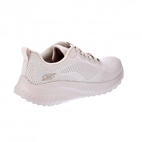 Zapatillas Skechers zapatos Mujer modelo Bovs Squad Beige 