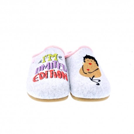 Pantuflas Potatoes zapatos Mujer modelo Dundalk Gris 