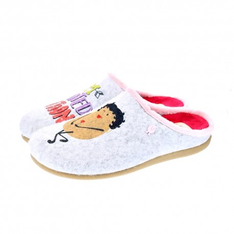 Pantuflas Potatoes zapatos Mujer modelo Dundalk Gris 