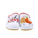 Pantuflas Potatoes zapatos Mujer modelo Lullange Gris 