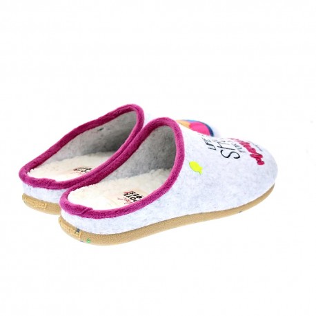 Pantuflas Potatoes zapatos Mujer modelo Tuam Gris 