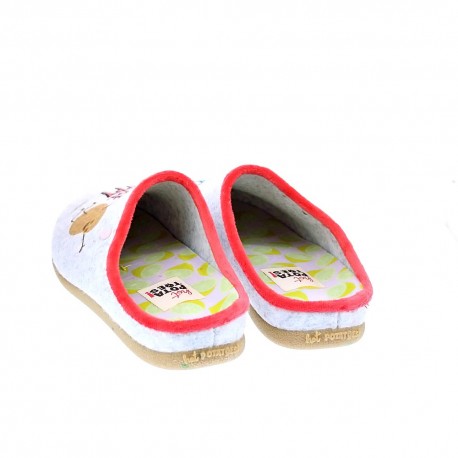 Pantuflas Potatoes zapatos Mujer modelo Laragh Gris 