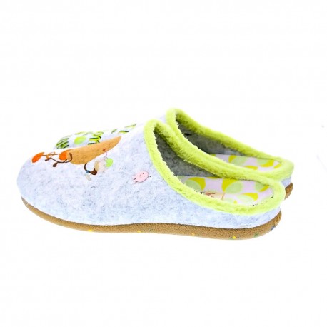 Pantuflas Potatoes zapatos Mujer modelo Bunratty Gris 