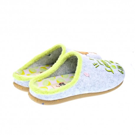 Pantuflas Potatoes zapatos Mujer modelo Bunratty Gris 