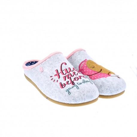 Pantuflas Potatoes zapatos Mujer modelo Saggart Gris 