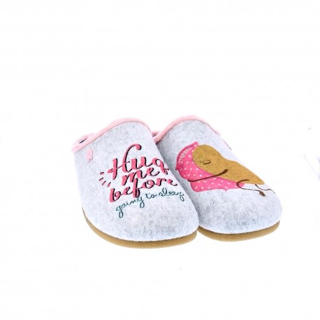 Pantuflas Potatoes zapatos Mujer modelo Saggart Gris 