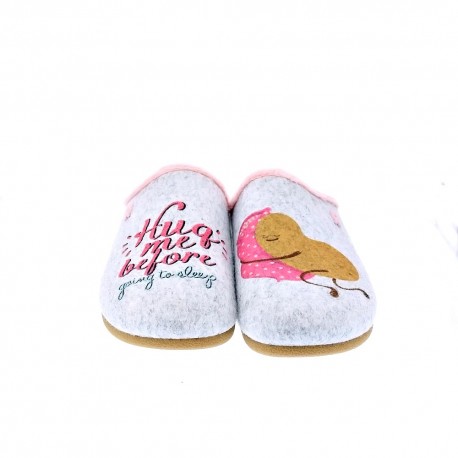 Pantuflas Potatoes zapatos Mujer modelo Saggart Gris 