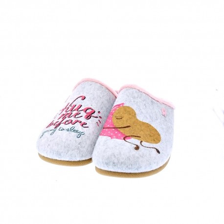 Pantuflas Potatoes zapatos Mujer modelo Saggart Gris 