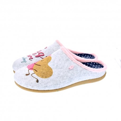 Pantuflas Potatoes zapatos Mujer modelo Saggart Gris 