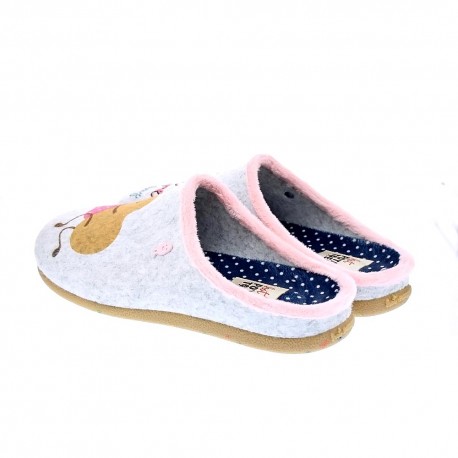 Pantuflas Potatoes zapatos Mujer modelo Saggart Gris 