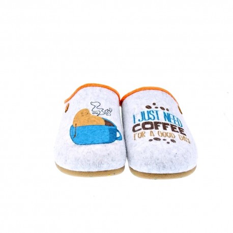 Pantuflas Potatoes zapatos Mujer modelo Artane Gris 