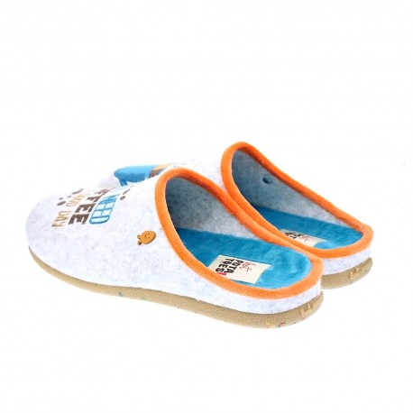 Pantuflas Potatoes zapatos Mujer modelo Artane Gris 