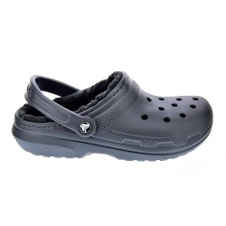 Zuecos Crocs zapatos Mujer modelo Classic Lined Negro  2