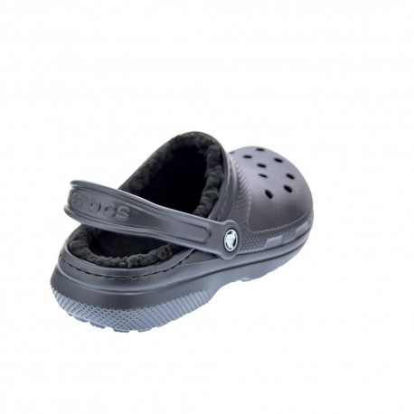 Zuecos Crocs zapatos Mujer modelo Classic Lined Negro 